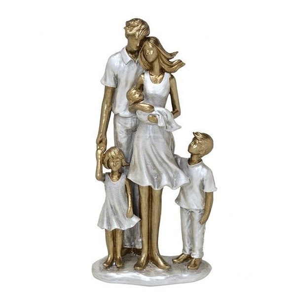 escultura familia decorativa casal com tres filhos 257 231 charm decor a