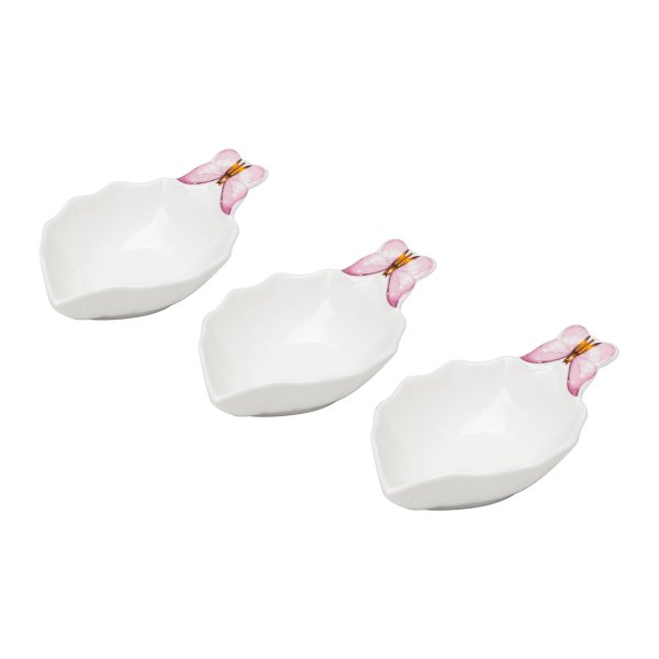 cj 3 bowls porcelana borboletas 28cm wolff 1173 charm decor a