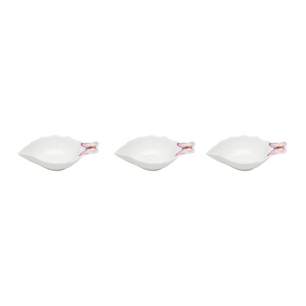 cj 3 bowls porcelana borboletas 28cm wolff 1173 charm decor b