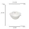 bowl porcelana borboletas 23x10cm wolff 1178 charm decor e