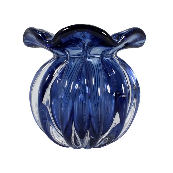 vaso em murano trouxinha torcello nightly blue pp cristais labone 8424p 36 charm decor a