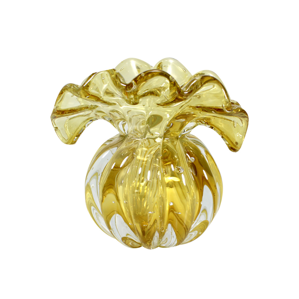 vaso em murano trouxinha toscana ambar pp cristais labone 8817pp 36 24 charm decor a