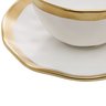 xicara cafe e pires porcelana branco e dourado dubai 90ml wolff charm decor d