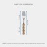 garfo de sobremesa em bambu natural charm decor c