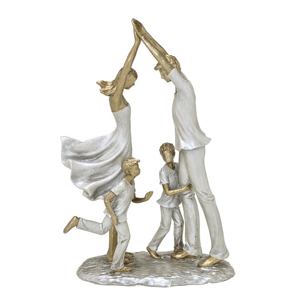 escultura familia decorativa pai mae e filhos 257 234 charm decor a