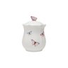 pote porcelana com tampa borboletas 660ml wolff 1153 charm decor a