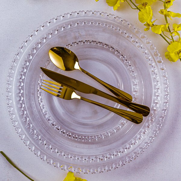 prato sobremesa cristal coracao 20cm lyor 1504 charm decor g