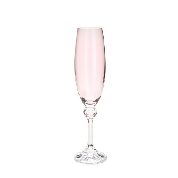 cj 6 tacas cristal p champanhe elisa rose quartz bohemia 35138 charm decor a