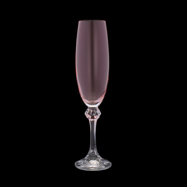 cj 6 tacas cristal p champanhe elisa rose quartz bohemia 35138 charm decor b