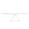 prato para bolo de cristal com pe pearl wolff 2968 charm decor b
