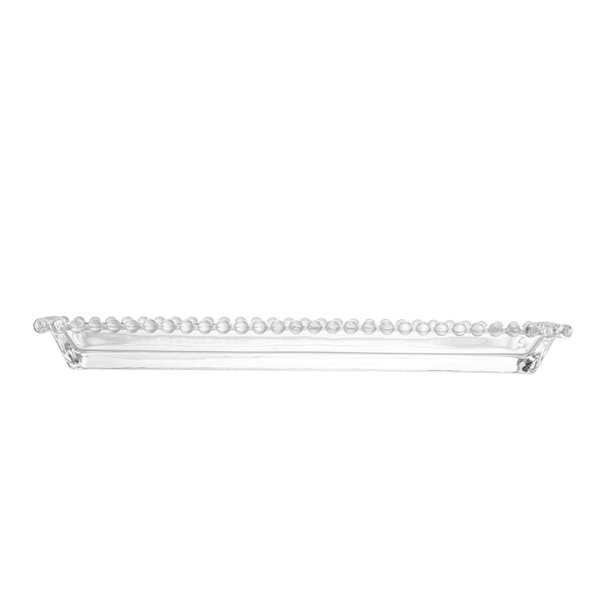 travessa de cristal pearl 30x13x3cm wolff charm decor d