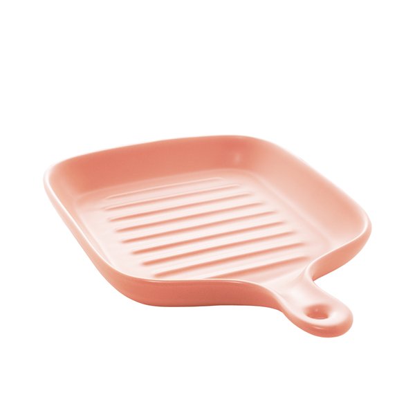 travessa de porcelana nordica rosa matt 24x18x4cm bon gourmet 28633 charm decor a