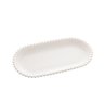 travessa de porcelana oval beads branco 31x15x3cm bon gourmet 28486 charm decor a