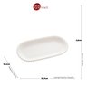 travessa de porcelana oval beads branco 31x15x3cm bon gourmet 28486 charm decor f