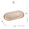 travessa de cristal oval pearl ambar 24x12x2cm wolff 28408 charm decor e