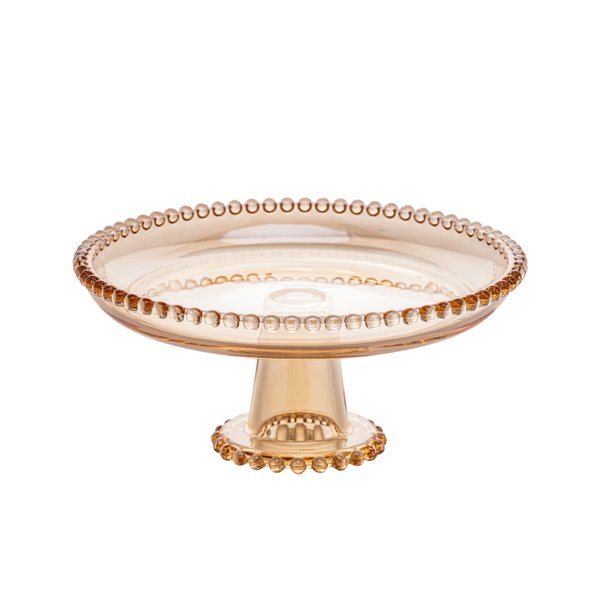 prato cristal de chumbo c pe pearl ambar 20x9cm wolff 28271 charm decor a
