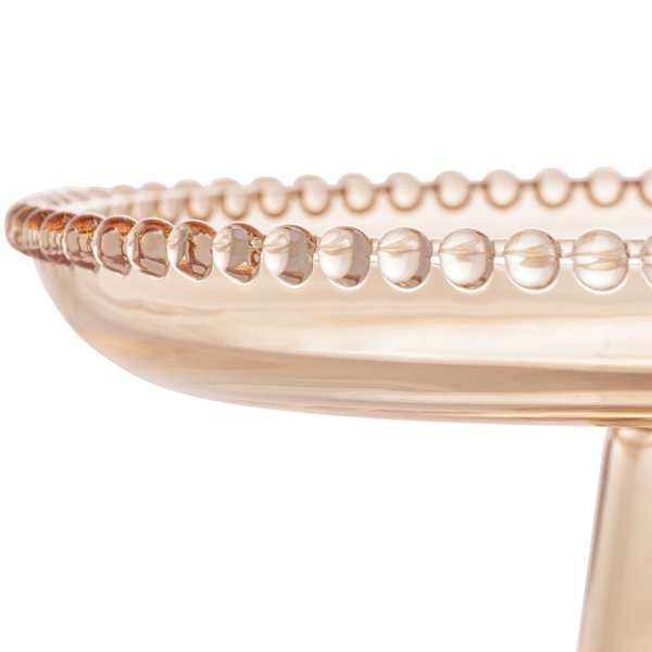 prato cristal de chumbo c pe pearl ambar 20x9cm wolff 28271 charm decor e