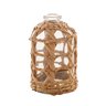 vaso de vidro e fibra natural 9x15cm rojemac 61350 charm decor a