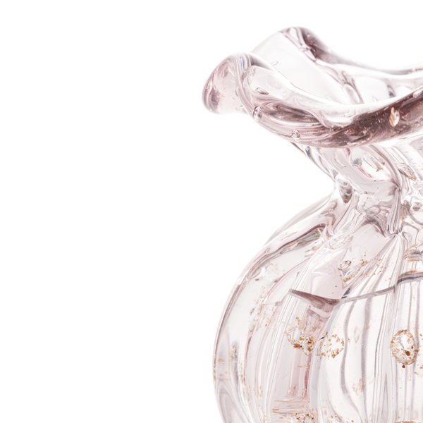 vaso de vidro italy rosa claro 10x11cm 4379 charm decor d