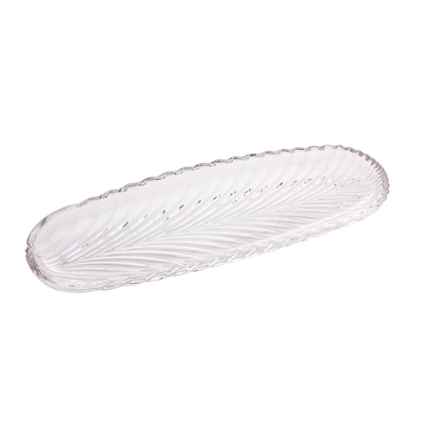 folha decorativa de cristal de chumbo leaf 39 5x14x3cm 4473 charm decor a
