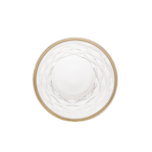 cj 6 copos altos vidro sodo calcico cfio de ouro diamond 350ml 7988 charm decor e