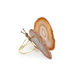 porta guardanapo borboleta agata natural charm decor c