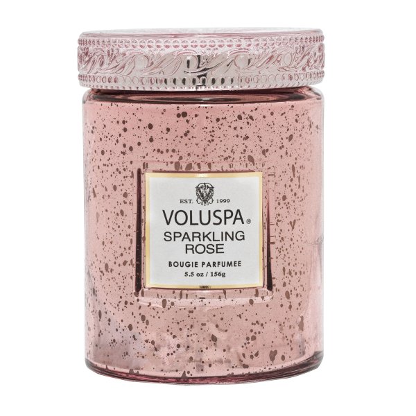 mini vela pote vidro 50h sparkling rose voluspa 68711 charm decor a