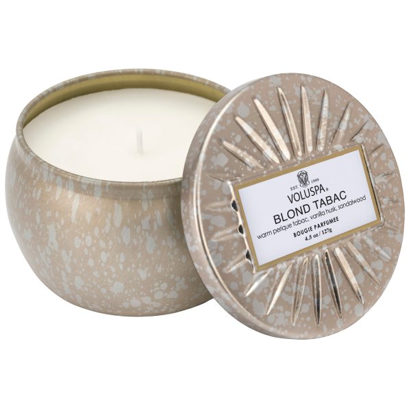mini vela lata 25h blond tabac voluspa 6829 charm decor a