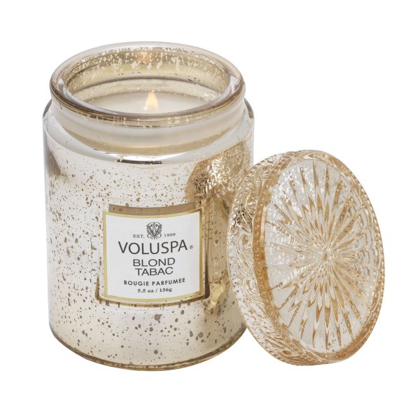 mini vela pote vidro 50h blond tabac voluspa 6878 charm decor b