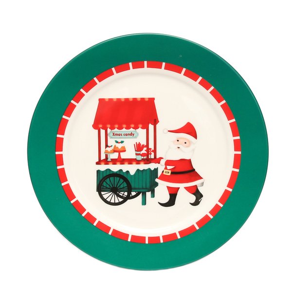 prato de sobremesa feirinha de natal charm decor a