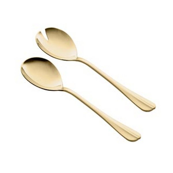 cj 2pc aco inox p salada positano dourada 27cm 1789 charm decor