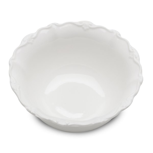 cj 6 bowls porcelana fancy branco 14x6cm wolff 17272 charm decor a