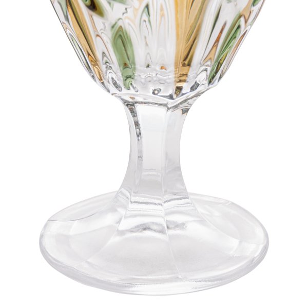 cj 6 tacas cristal de chumbo palm tree handpaint 450ml wolff charm decor e