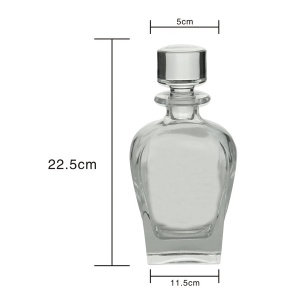 garrafa cristal de chumbo 700ml charm decor j