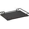 bandeja luana black matte 37x57cm tampo courissimo preto 1643240 charm decor