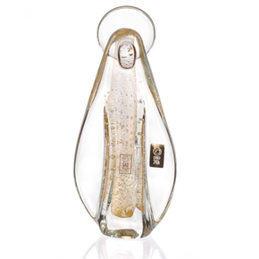 imagem nossa senhora em murano cristal e ouro m 8059ct charm decor c