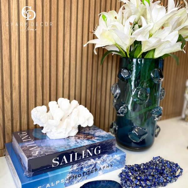 escultura coral em poliresina 13426