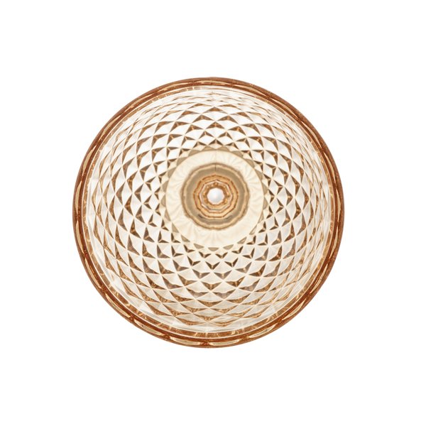 cj 6 tacas bico de abacaxi ambar metalizado lyor charm decor c