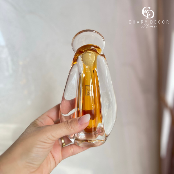 imagem nossa senhora em murano ambar mini 3271 ab charm decor b