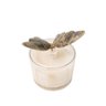 vela pote de vidro com borboleta em pedra charm decor cinza charm decor a