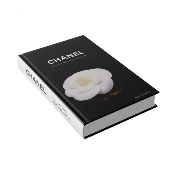 livro caixa m colecao moda chanel camelia charm decor a