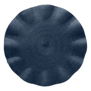 lugar americano de plastico babado azul 38cm 29283 a