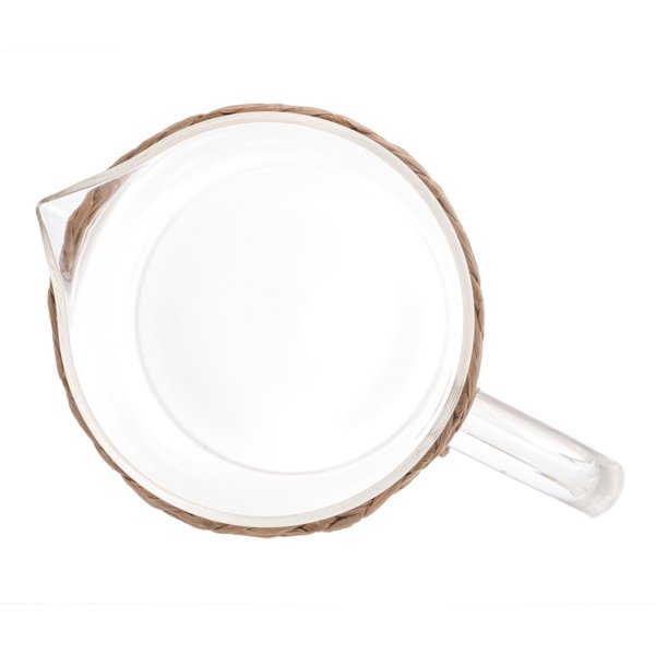 jarra de vidro e fibra natural 1l 29278 charm decor d