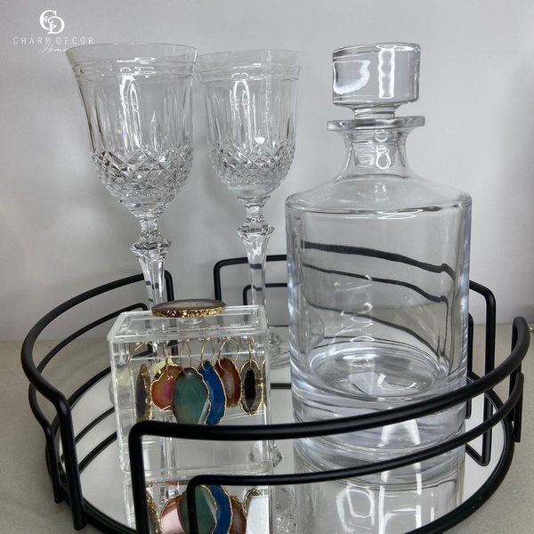 garrafa cristal de chumbo 850ml 27779 charm decor e