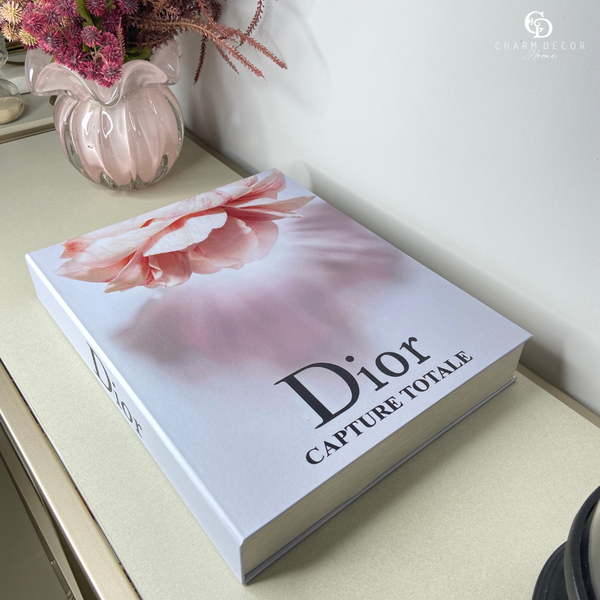 livro caixa book box branca e rosa grande 36x29x6cm 9382