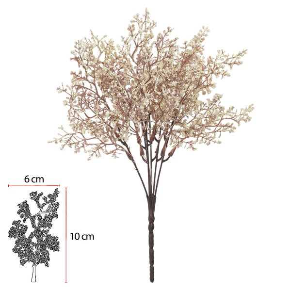 buque gypso creme 33cm 42203003 charm decor