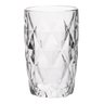 cj 6 copos altos de vidro diamond transparente 350ml lyor 6476 charm decor a