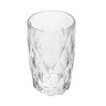 cj 6 copos altos de vidro diamond transparente 350ml lyor 6476 charm decor b