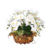 vaso de murano ambar orquideas charm decor a