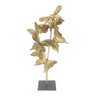 escultura borboletas de resina com base de metal cip841 charm decor